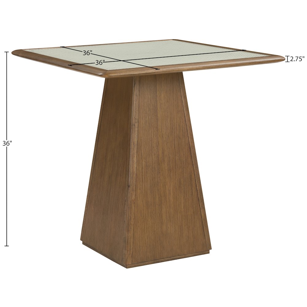 Atrium Brown Wood Counter Height Table. Picture 6