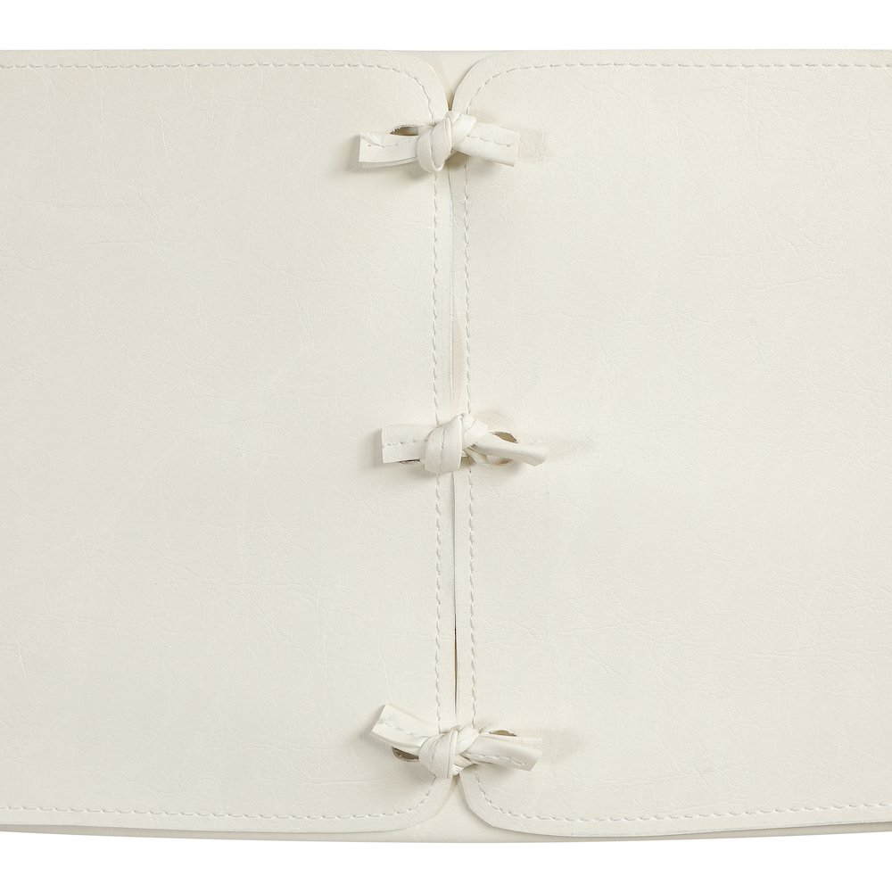 Andie Cream Vegan Leather Upholstered Counter Stool. Picture 5
