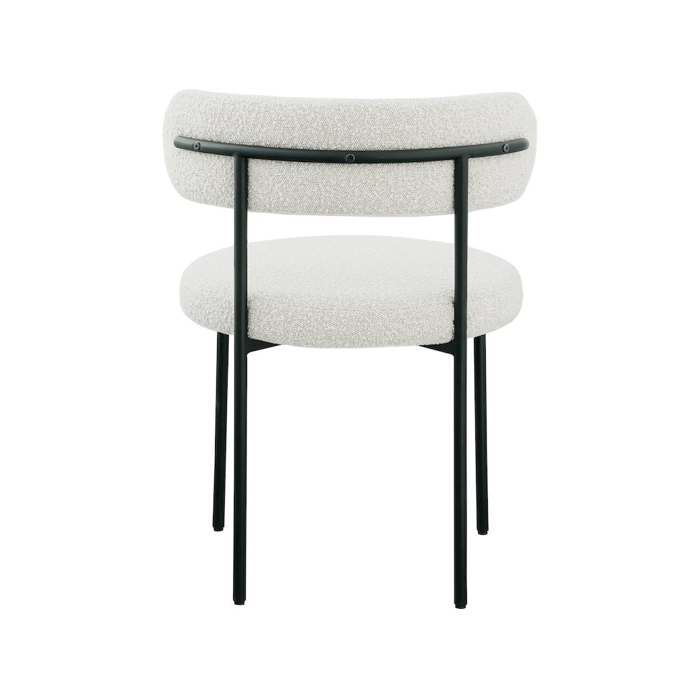 Beacon Cream Boucle Fabric Dining Chair, Set of 2. Picture 2