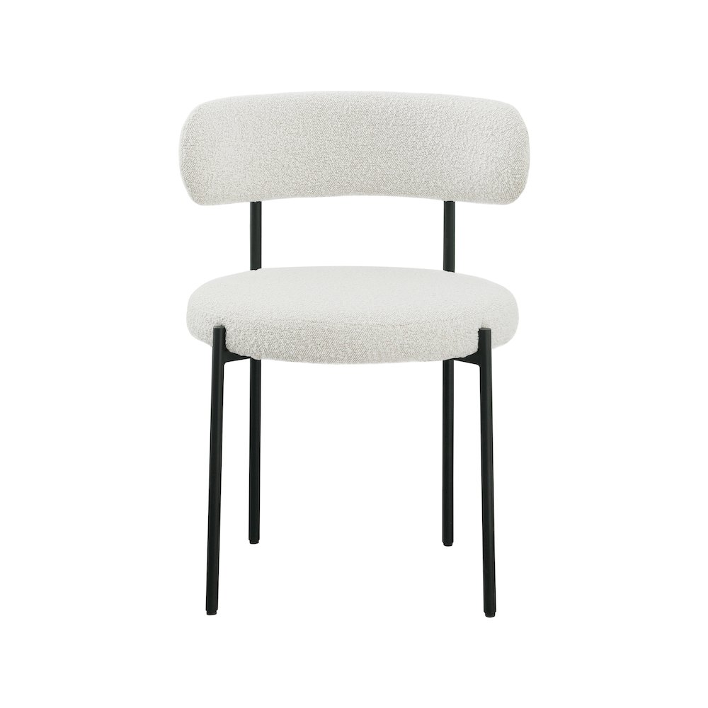 Beacon Cream Boucle Fabric Dining Chair, Set of 2. Picture 3
