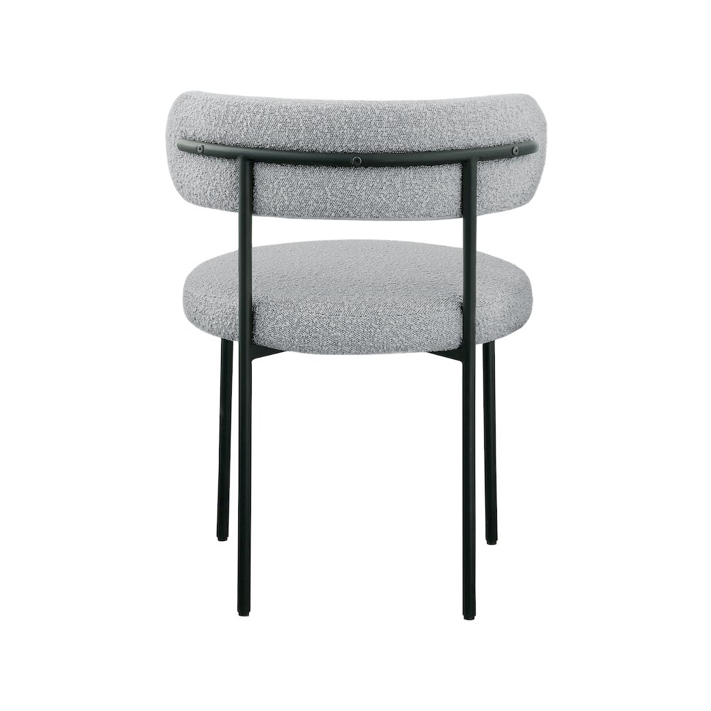 Beacon Grey Boucle Fabric Dining Chair, Set of 2. Picture 2