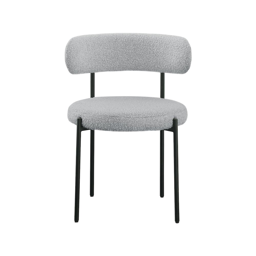 Beacon Grey Boucle Fabric Dining Chair, Set of 2. Picture 3