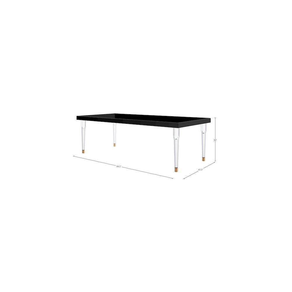 Bethany Black Dining Table. Picture 5