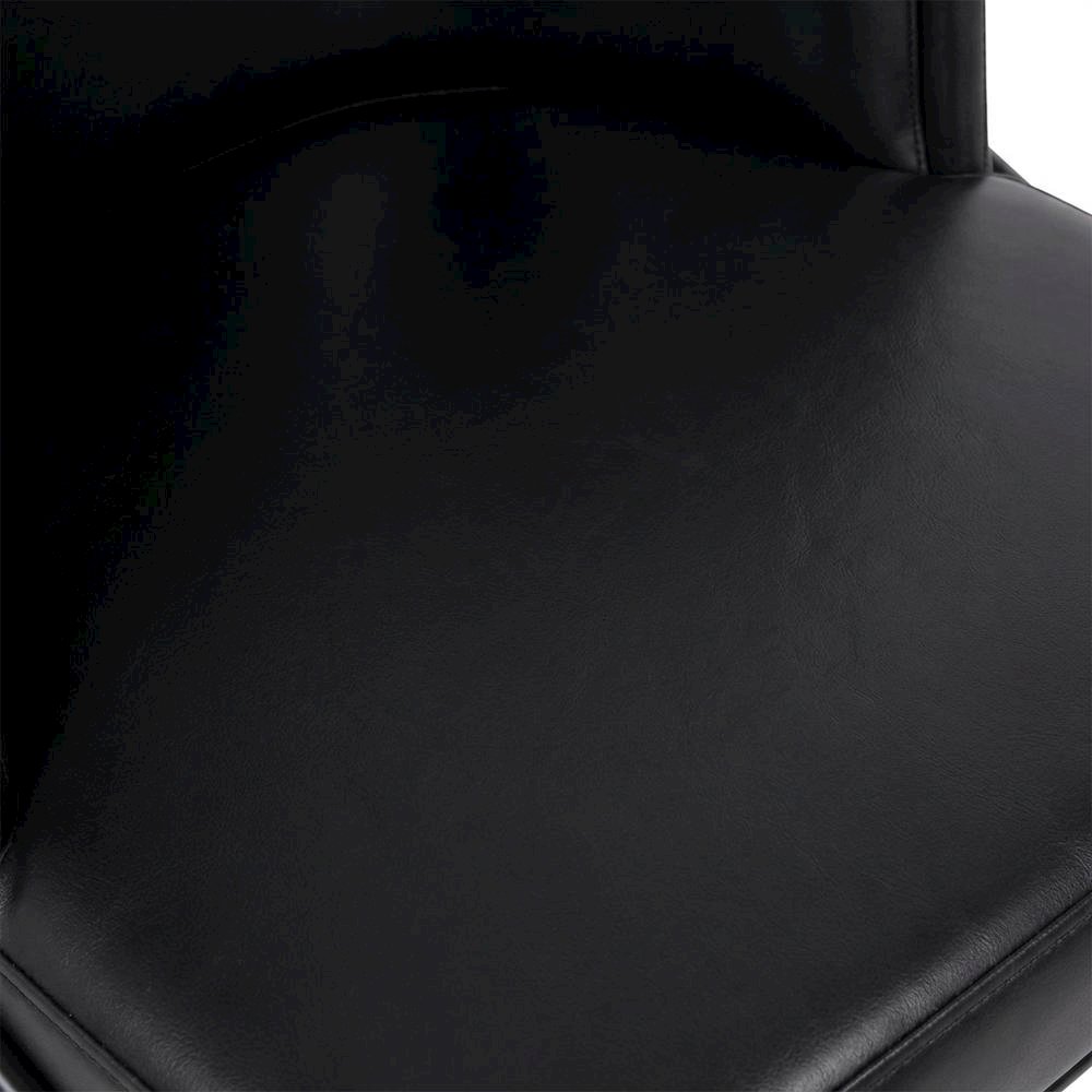 Starlight Canyon Home Vegan Leather Dining Chairs Set of 2, Black Vegan Leather. Picture 6
