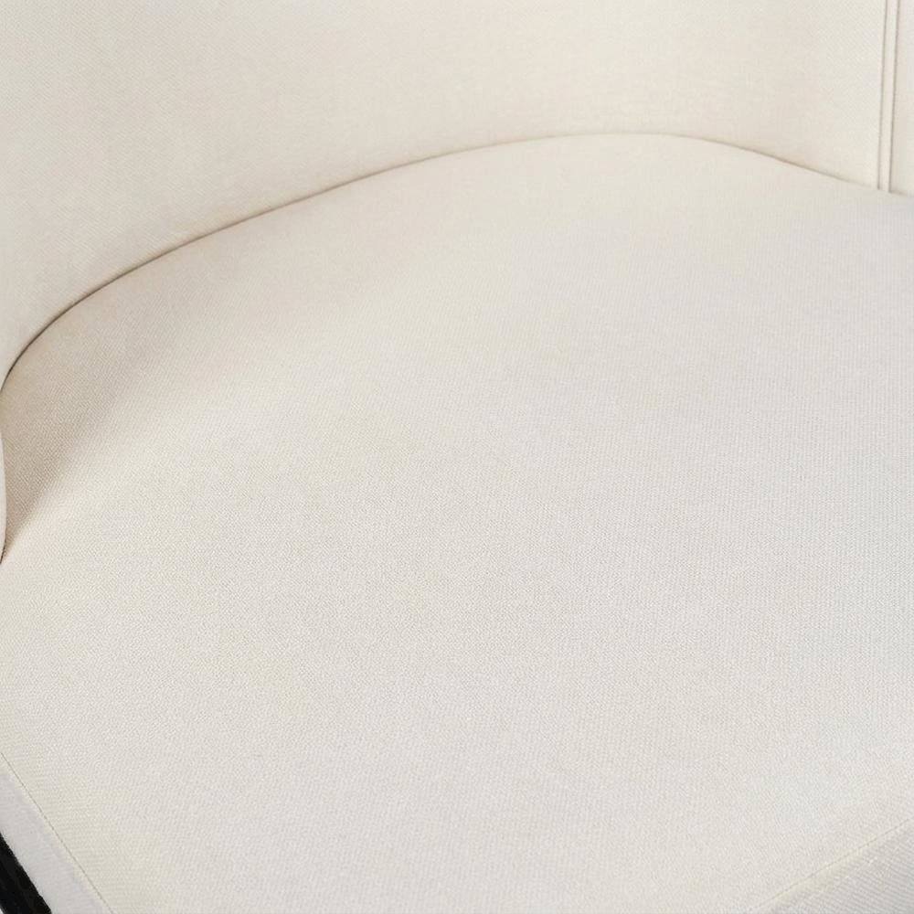 Starlight Canyon Home Vegan Leather Dining Chairs Set of 2, White Vegan Leather. Picture 7