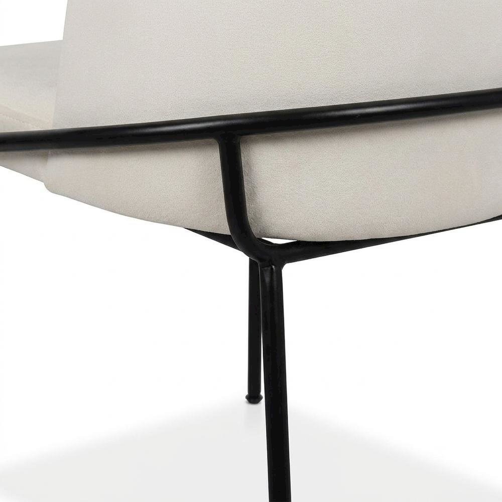 Starlight Canyon Home Vegan Leather Dining Chairs Set of 2, White Vegan Leather. Picture 8