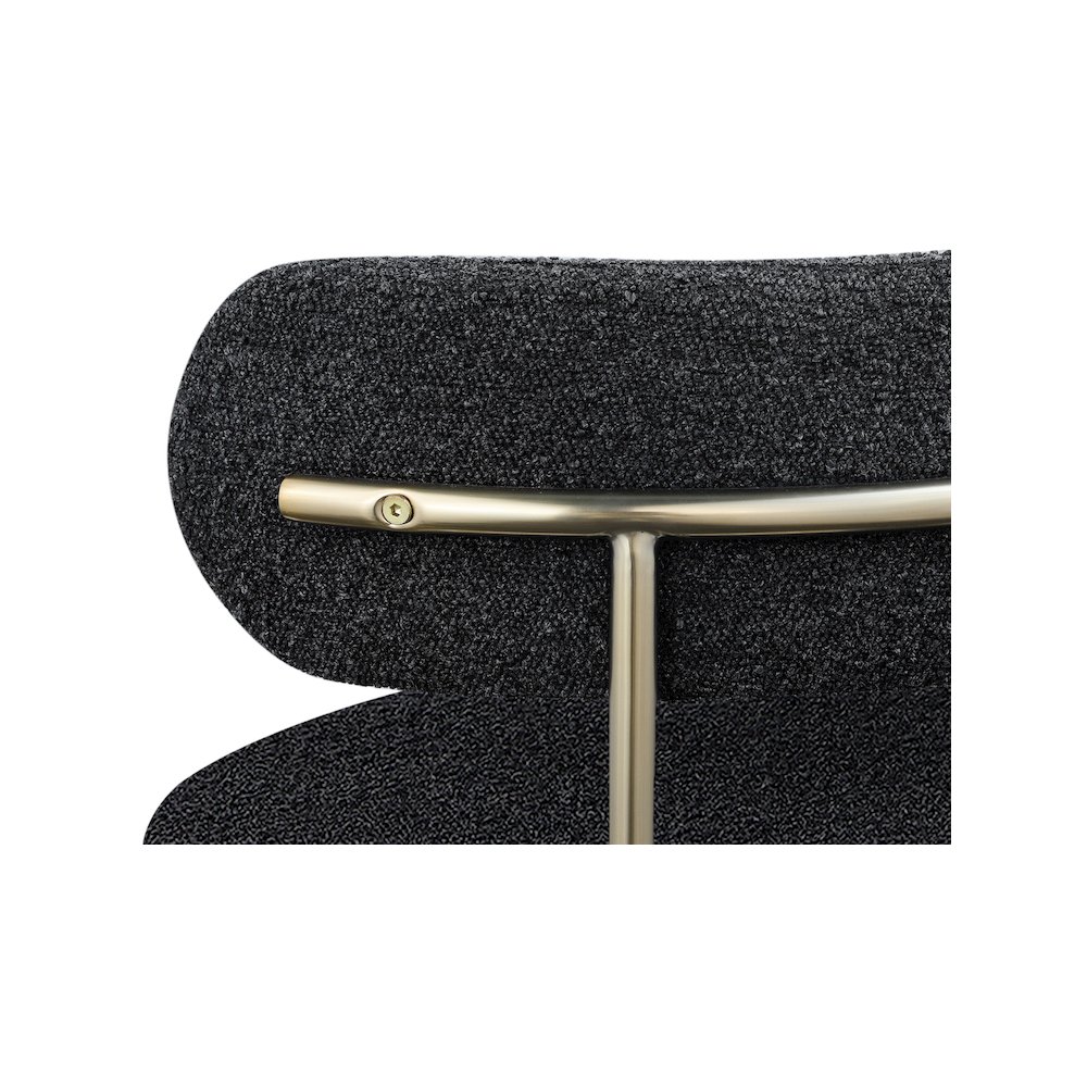 Beacon Black Boucle Fabric Dining Chair, Set of 2. Picture 6