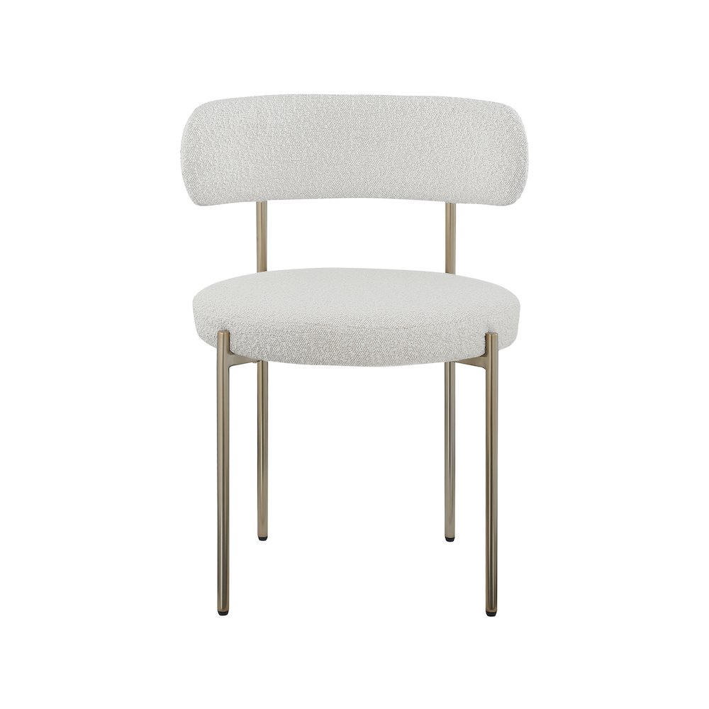 Beacon Cream Boucle Fabric Dining Chair, Set of 2. Picture 3