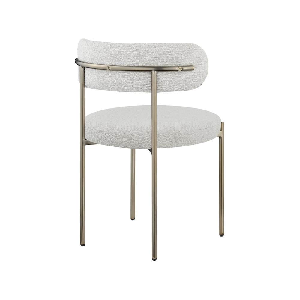 Beacon Cream Boucle Fabric Dining Chair, Set of 2. Picture 5