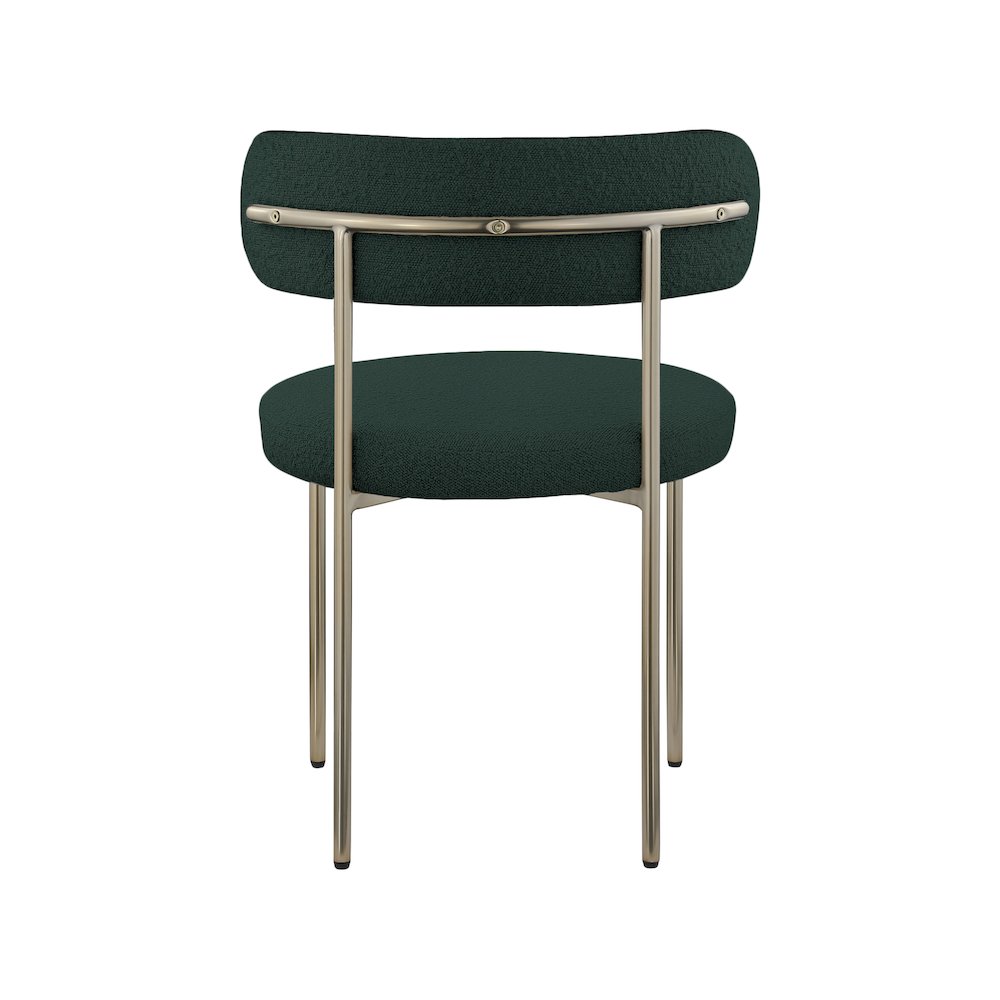 Beacon Green Boucle Fabric Dining Chair, Set of 2. Picture 2