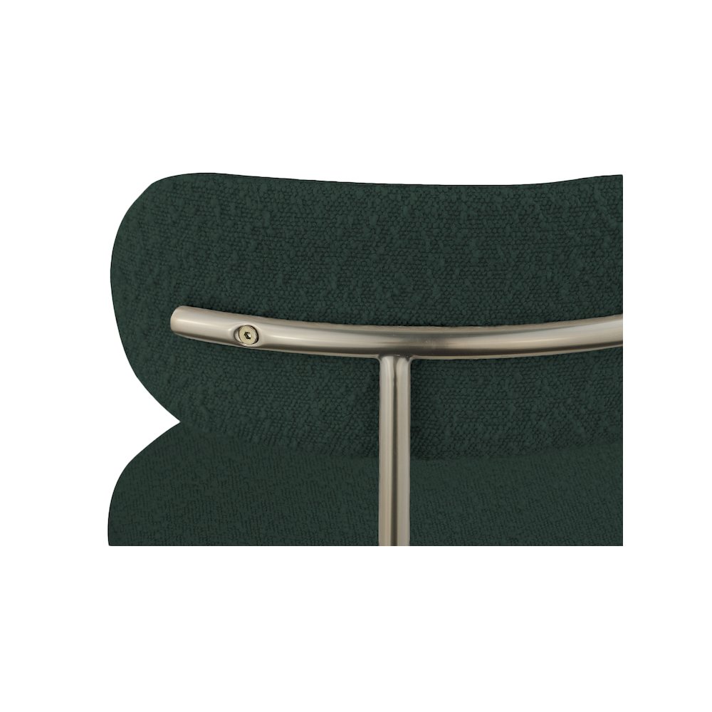 Beacon Green Boucle Fabric Dining Chair, Set of 2. Picture 6