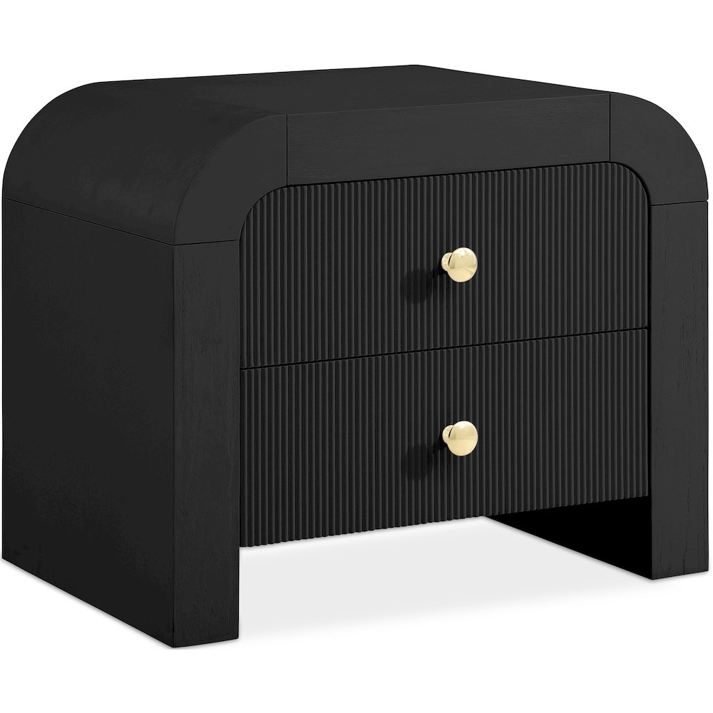 Artisto Black Night Stand. Picture 1