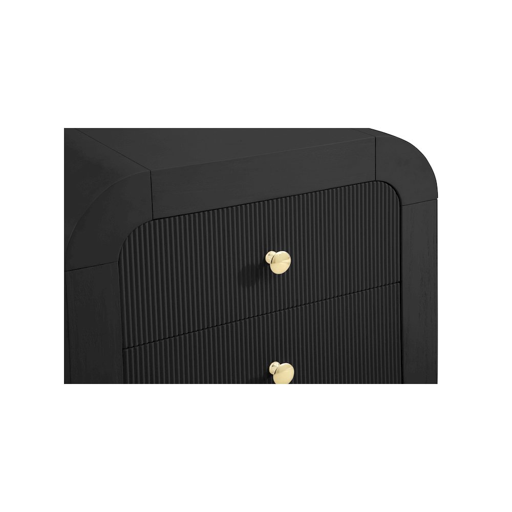 Artisto Black Night Stand. Picture 11