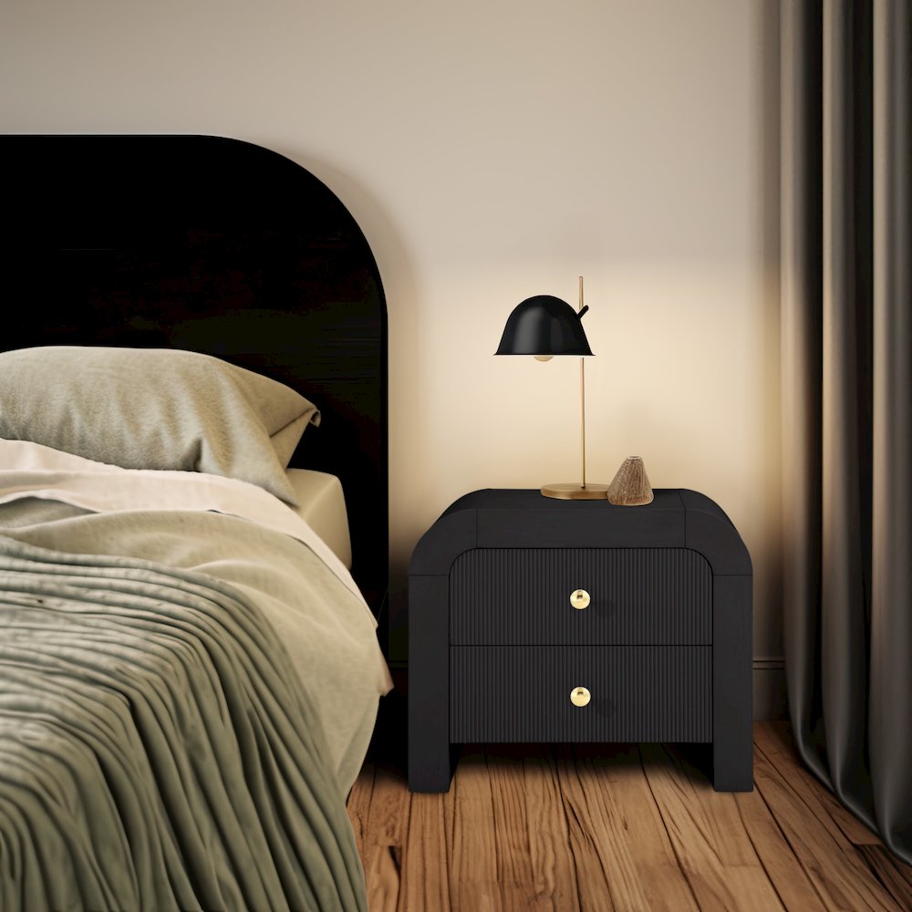 Artisto Black Night Stand. Picture 2