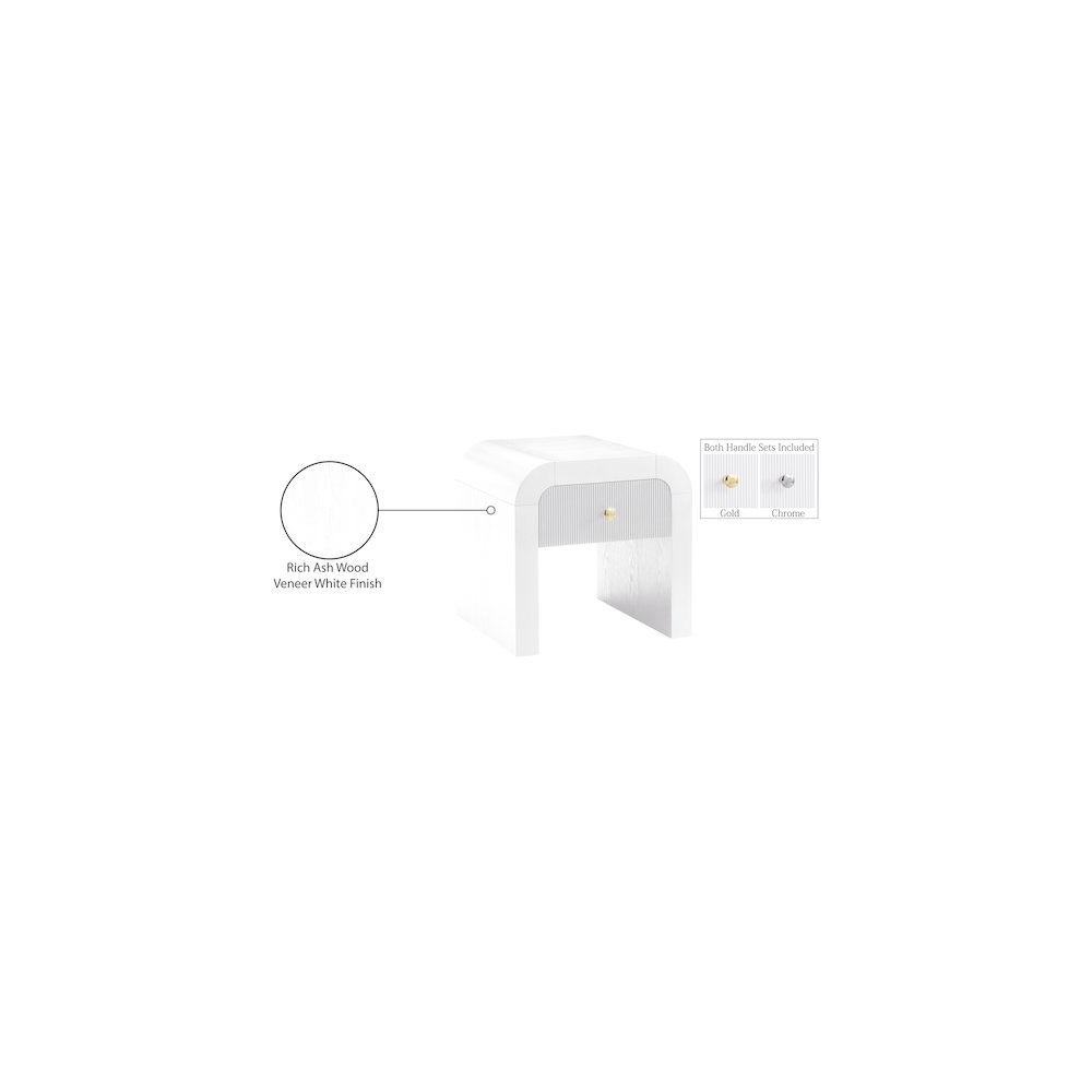 Artisto White End Table. Picture 14
