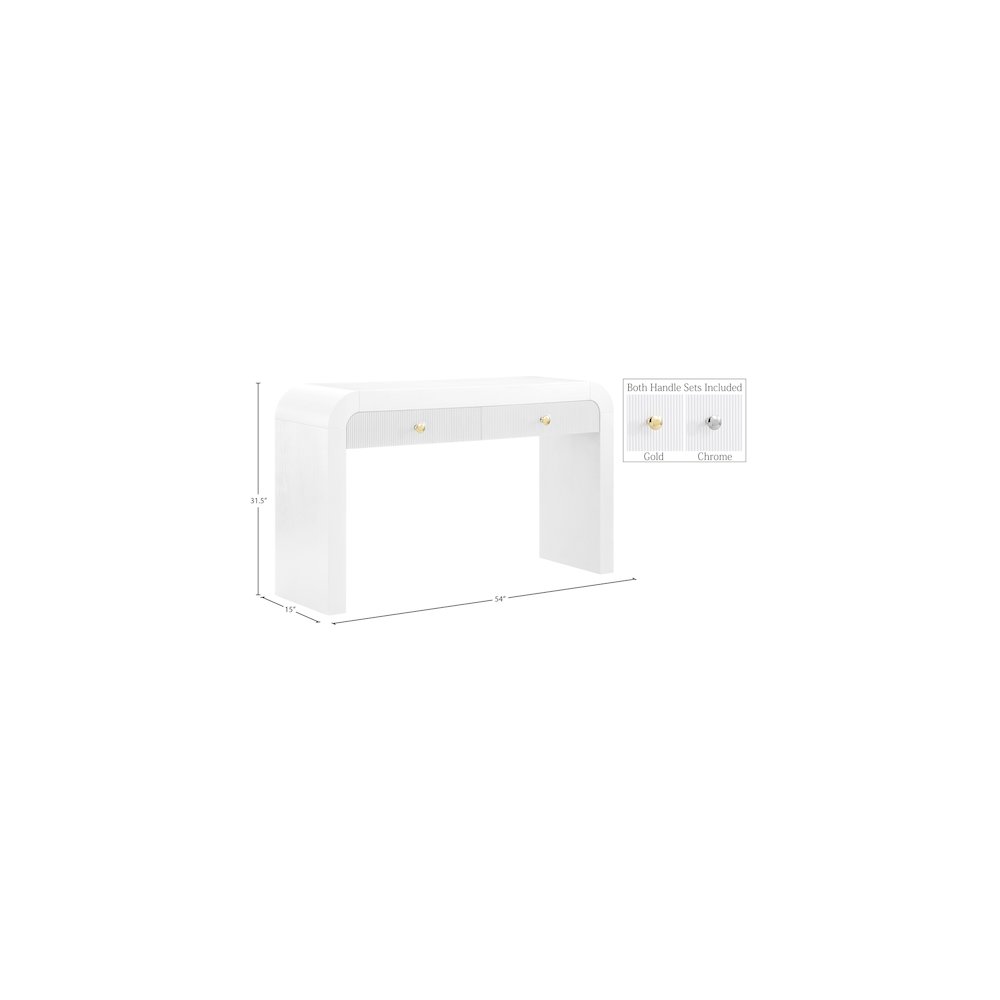 Artisto White Console Table. Picture 15