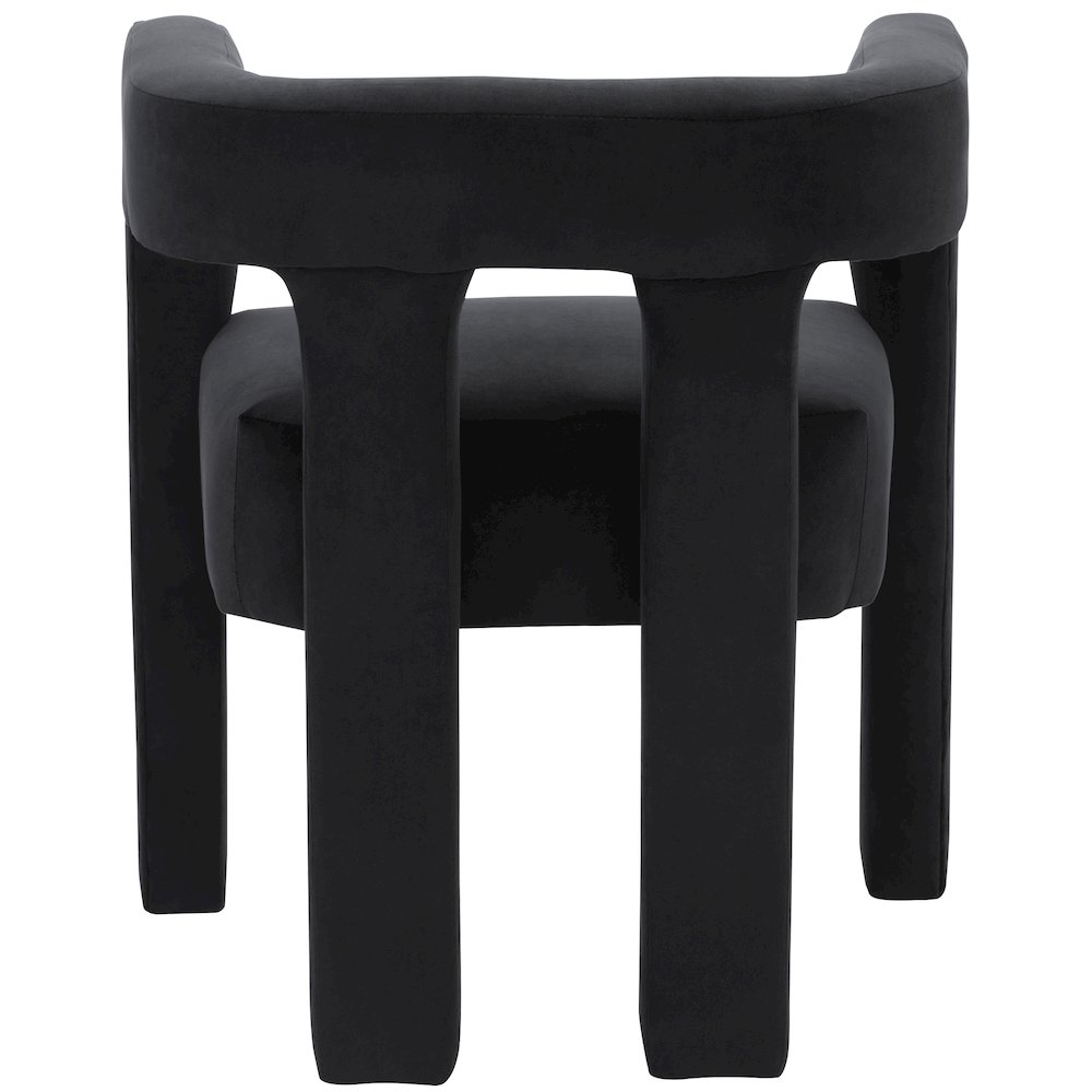 Athena Black Velvet Dining Chair. Picture 2