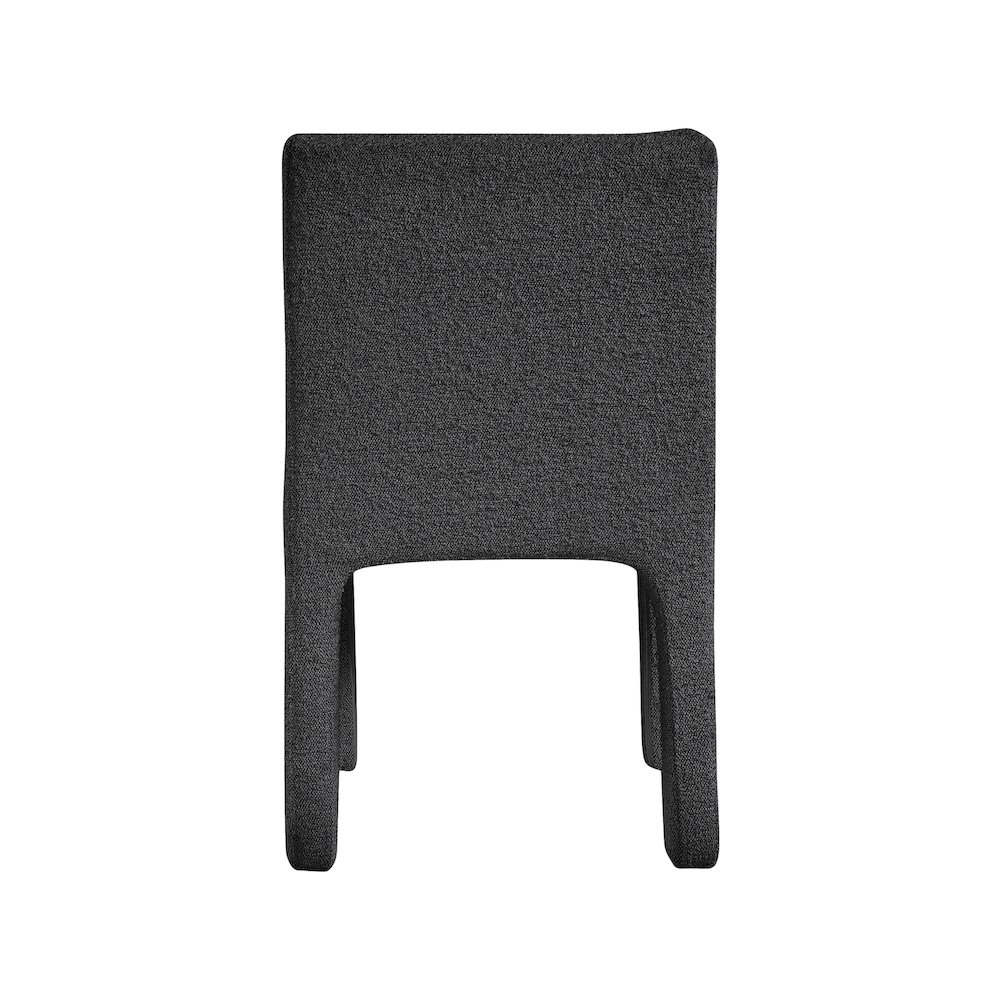 Kai Black Boucle Fabric Dining Chair, Set of 2. Picture 5