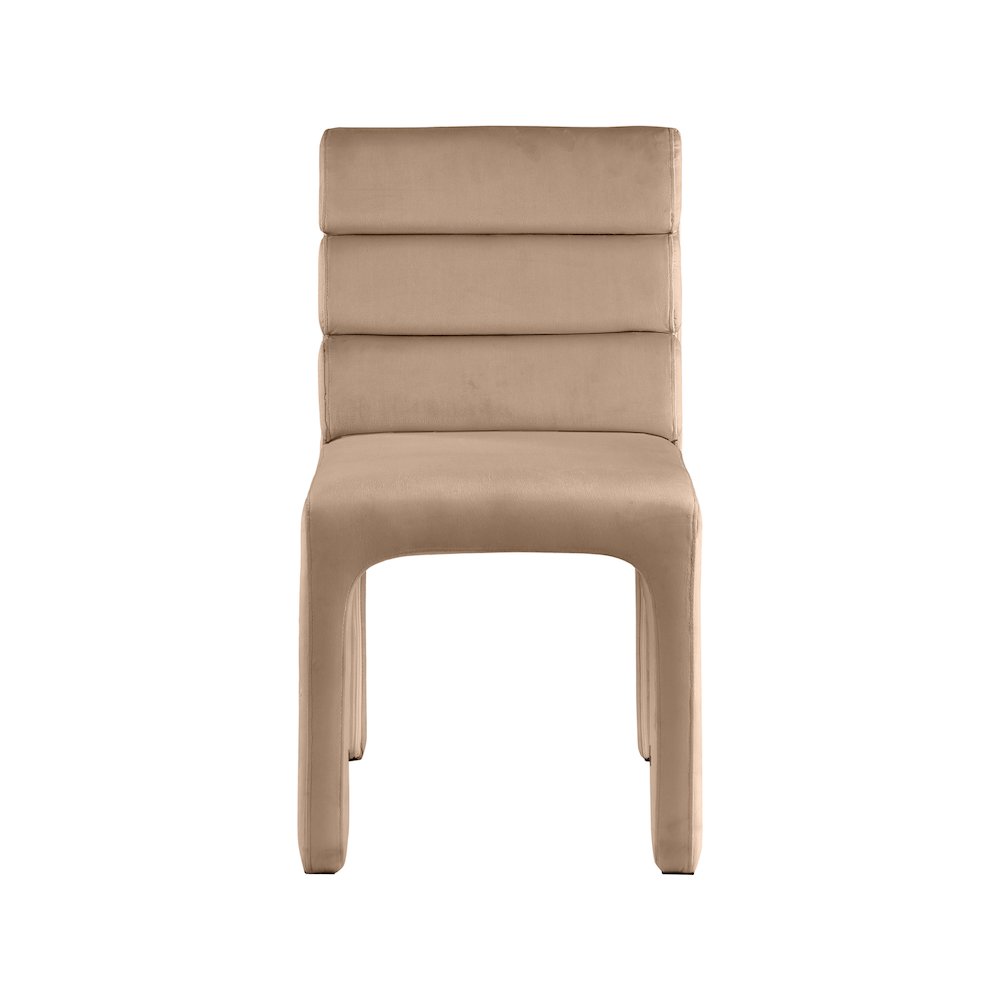 Kai Beige Velvet Dining Chair, Set of 2. Picture 4