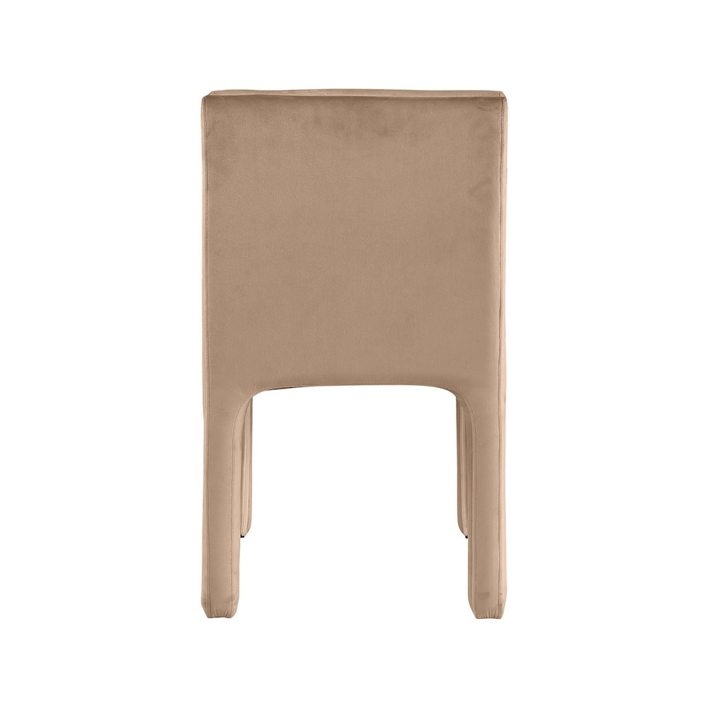 Kai Beige Velvet Dining Chair, Set of 2. Picture 5