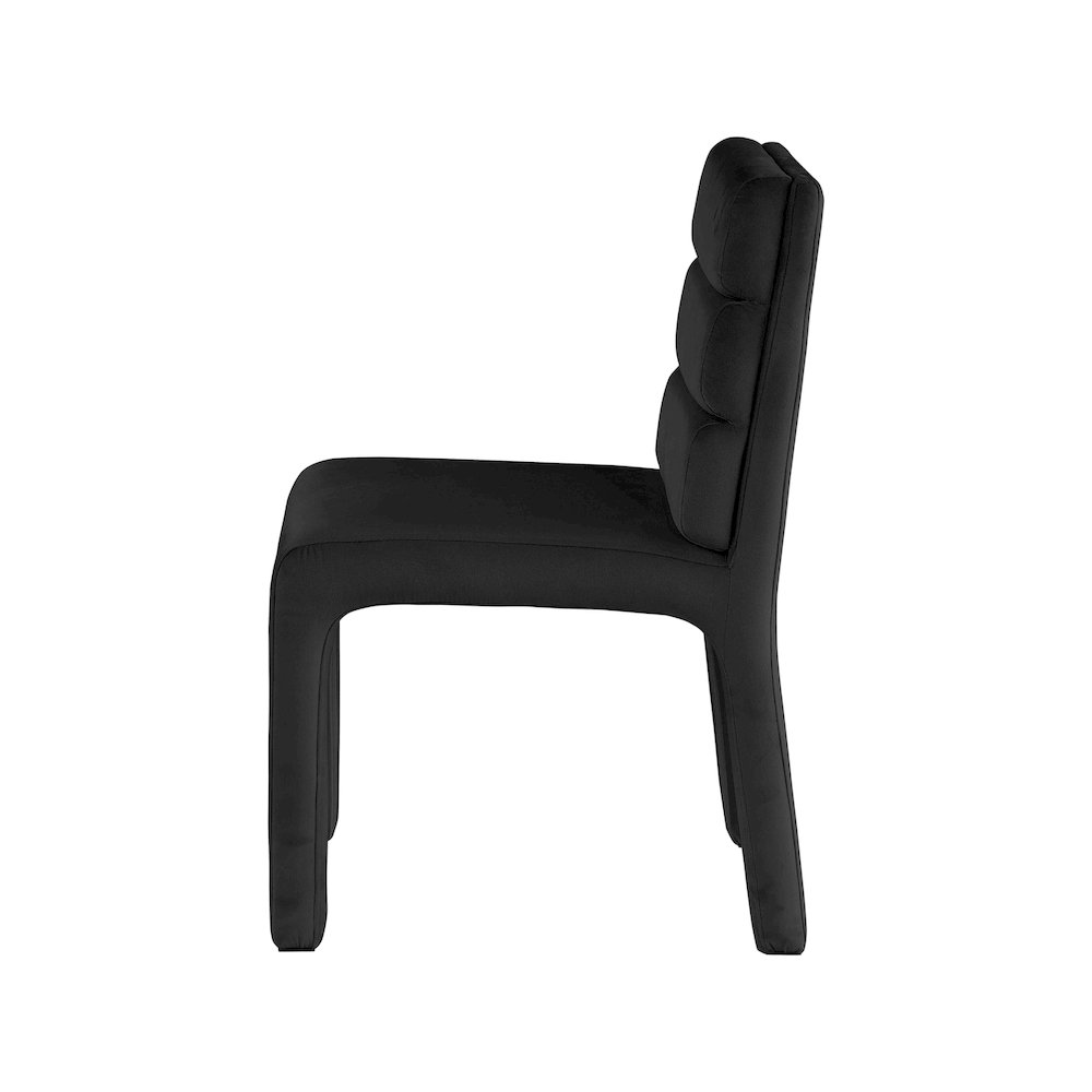 Kai Black Velvet Dining Chair, Set of 2. Picture 3