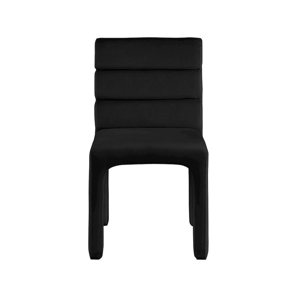 Kai Black Velvet Dining Chair, Set of 2. Picture 4