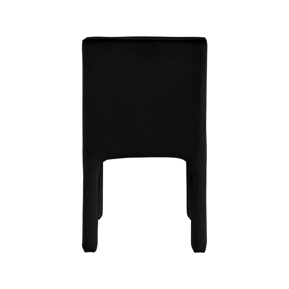 Kai Black Velvet Dining Chair, Set of 2. Picture 5