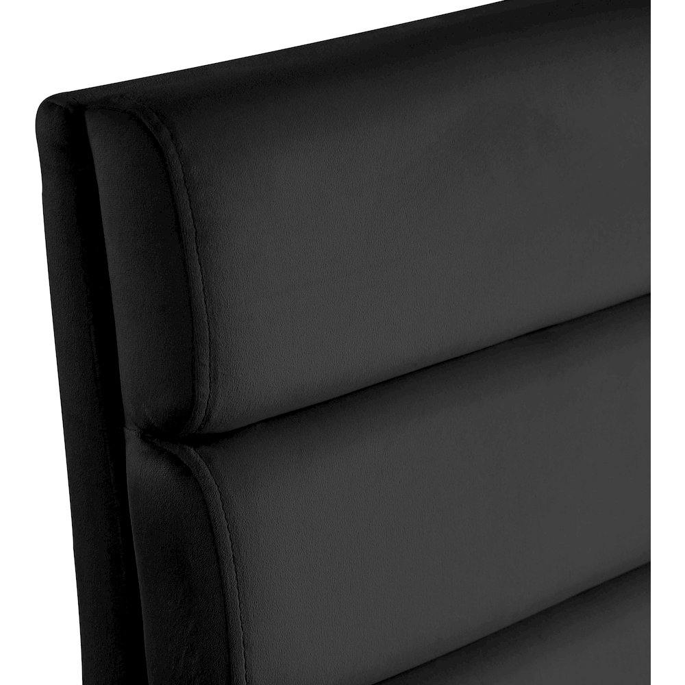 Kai Black Velvet Dining Chair, Set of 2. Picture 6