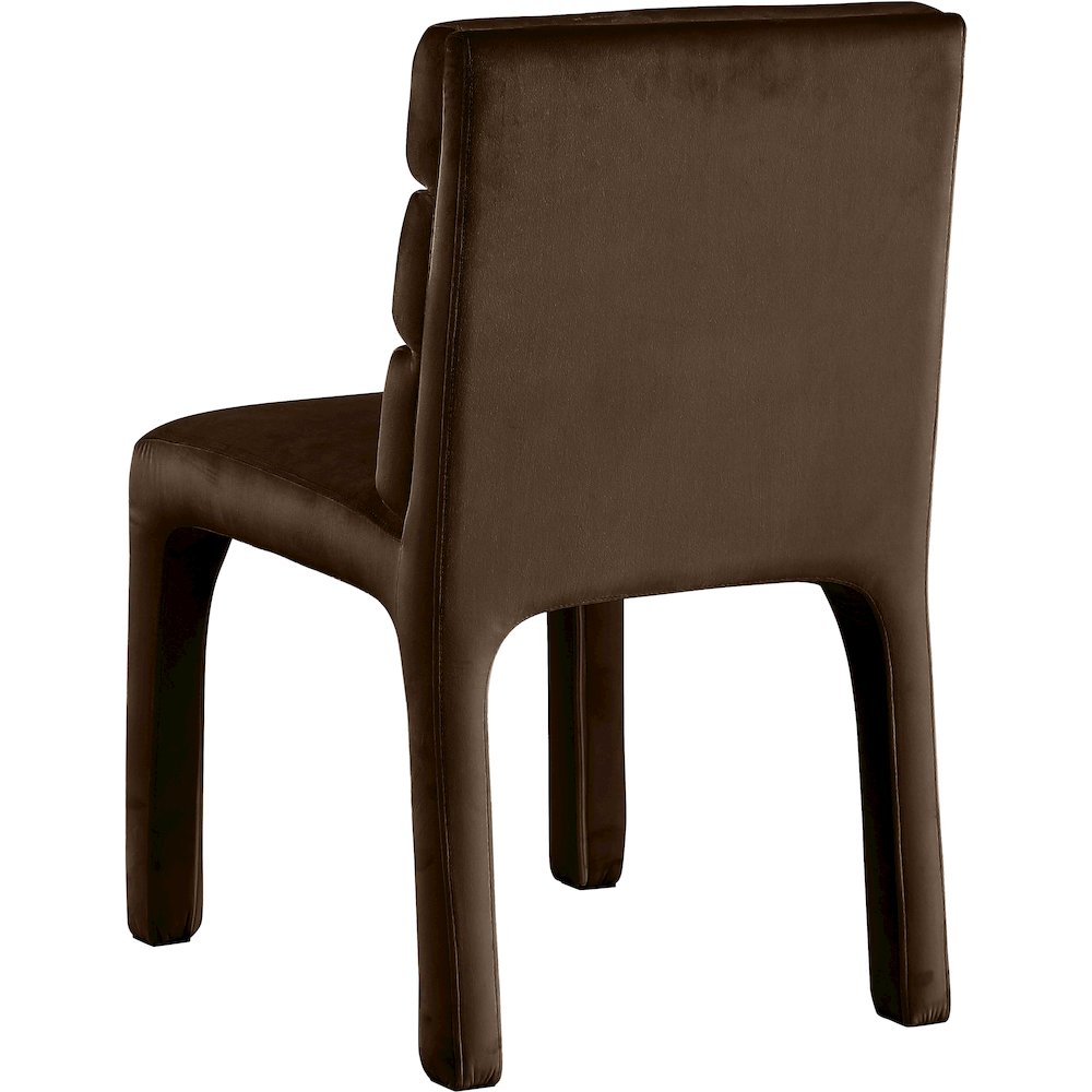 Kai Brown Velvet Dining Chair, Set of 2. Picture 2