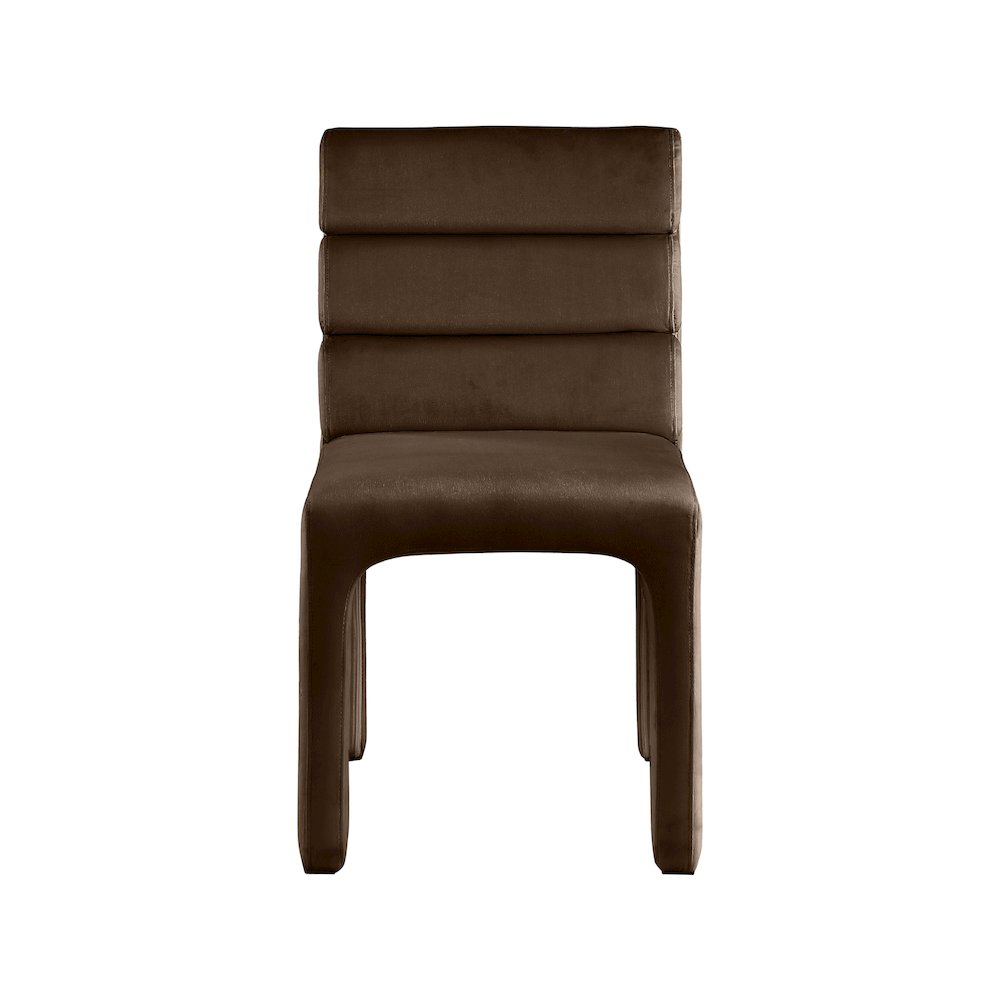 Kai Brown Velvet Dining Chair, Set of 2. Picture 4