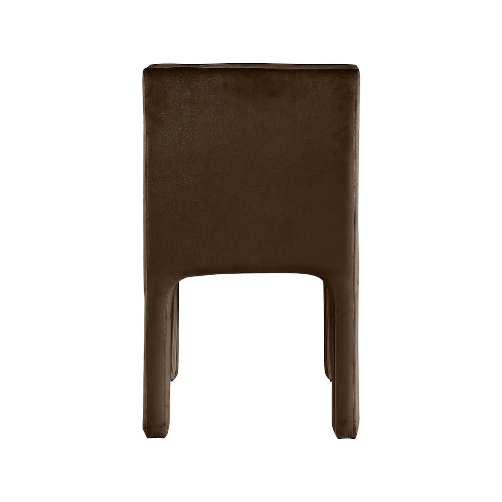 Kai Brown Velvet Dining Chair, Set of 2. Picture 5