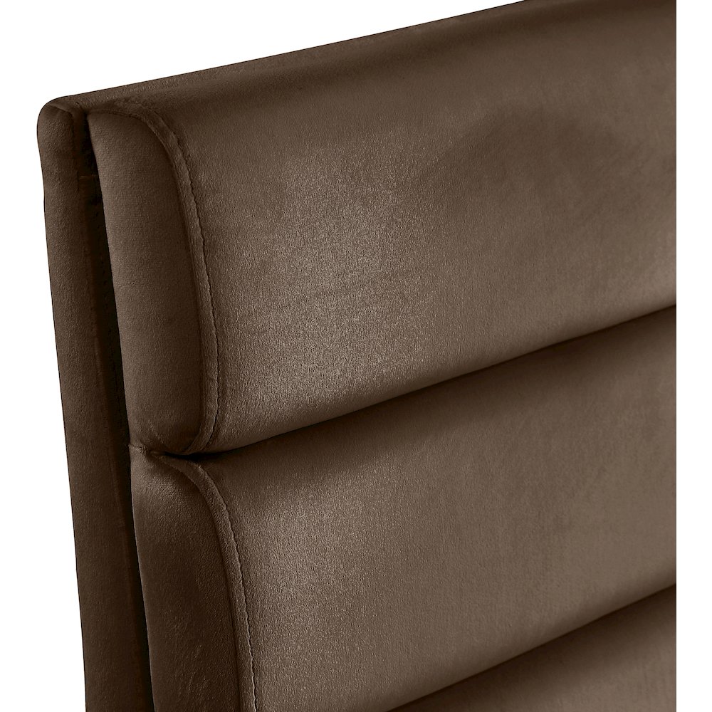 Kai Brown Velvet Dining Chair, Set of 2. Picture 6