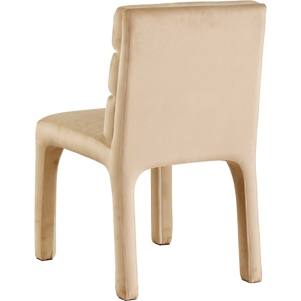 Kai Camel Velvet Dining Chair, Set of 2. Picture 2