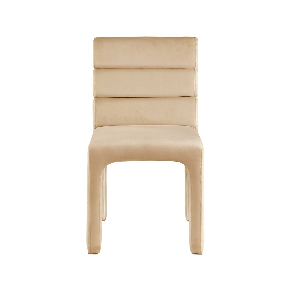 Kai Camel Velvet Dining Chair, Set of 2. Picture 4