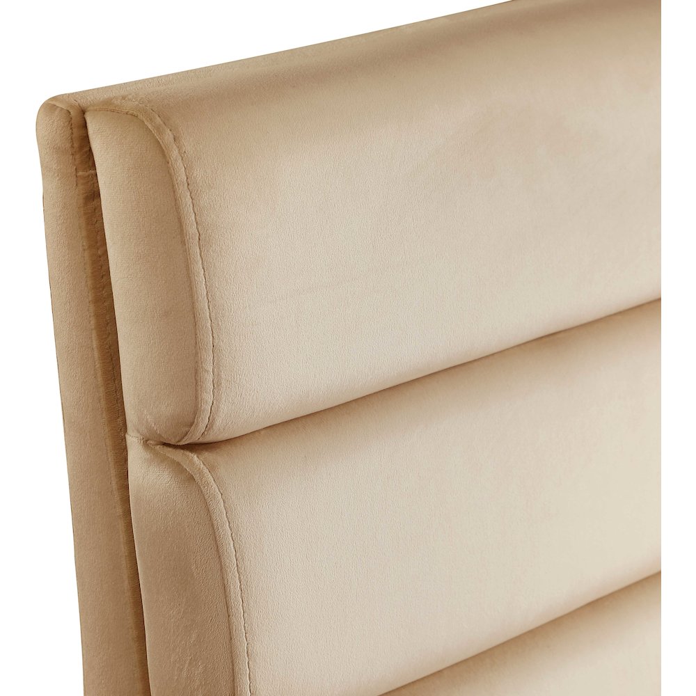 Kai Camel Velvet Dining Chair, Set of 2. Picture 6
