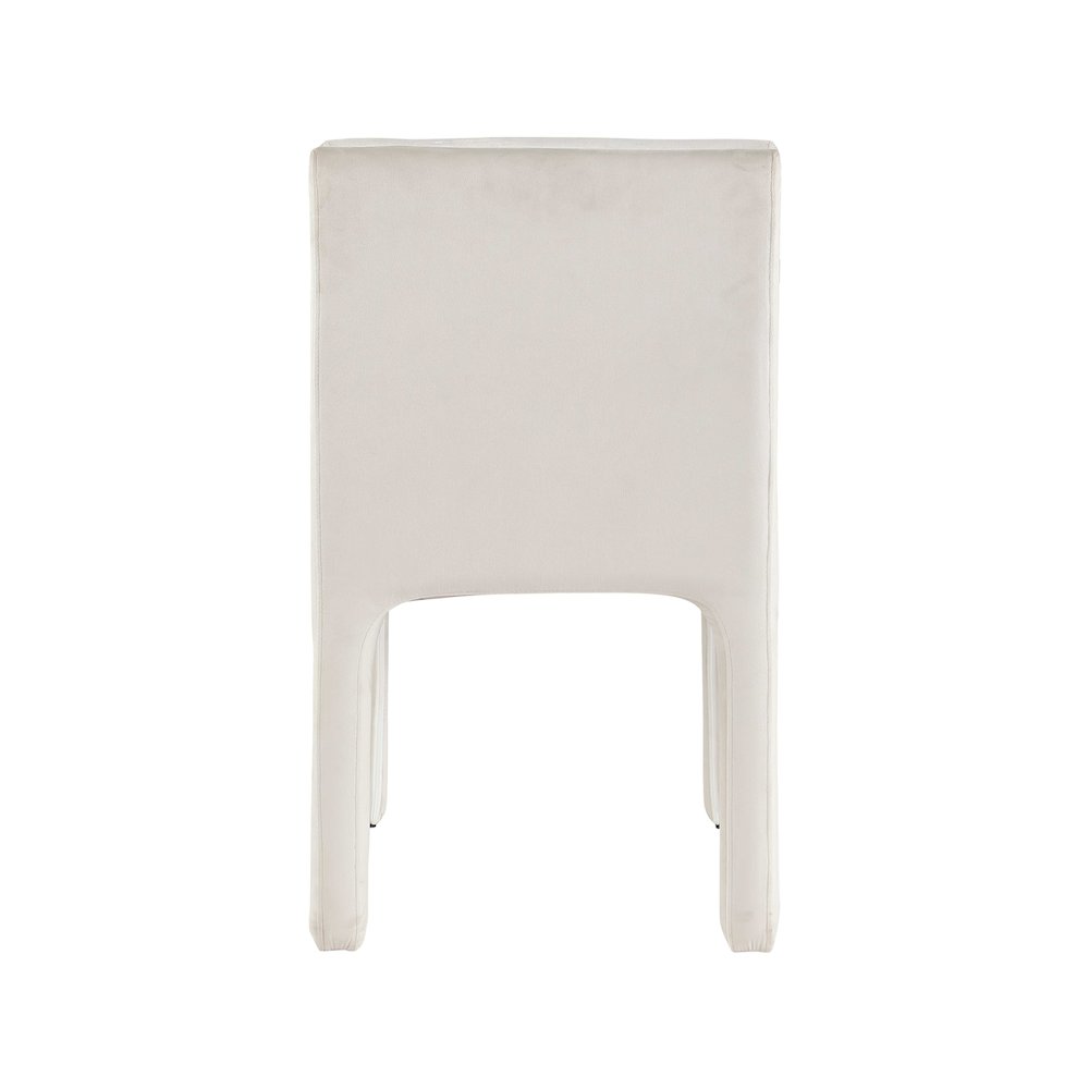 Kai Cream Velvet Dining Chair, Set of 2. Picture 5