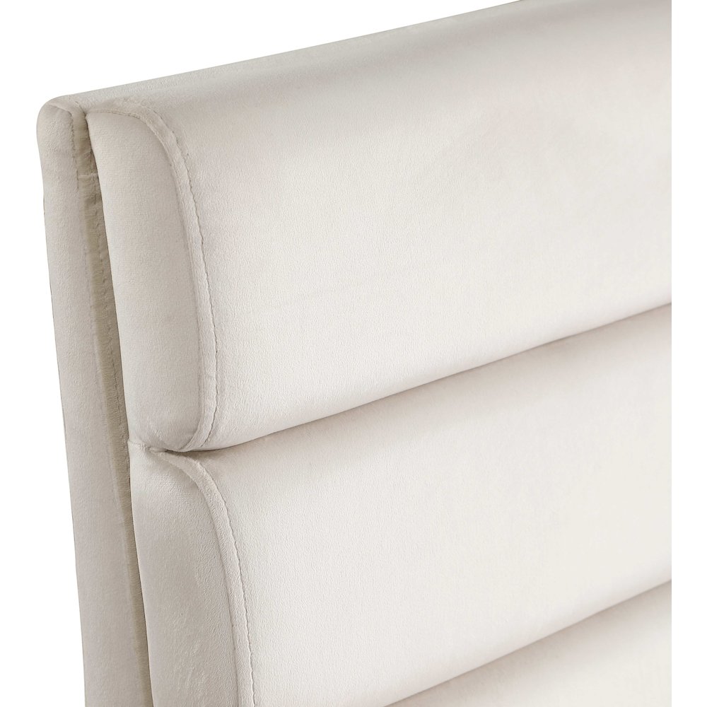 Kai Cream Velvet Dining Chair, Set of 2. Picture 6