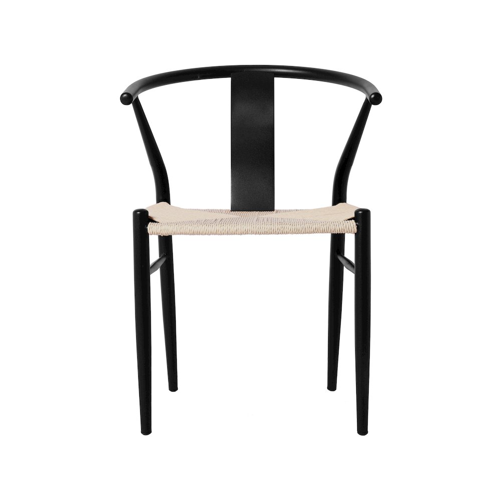 Beck Beige Hand Woven Rope Dining Chair, Set of 2. Picture 3