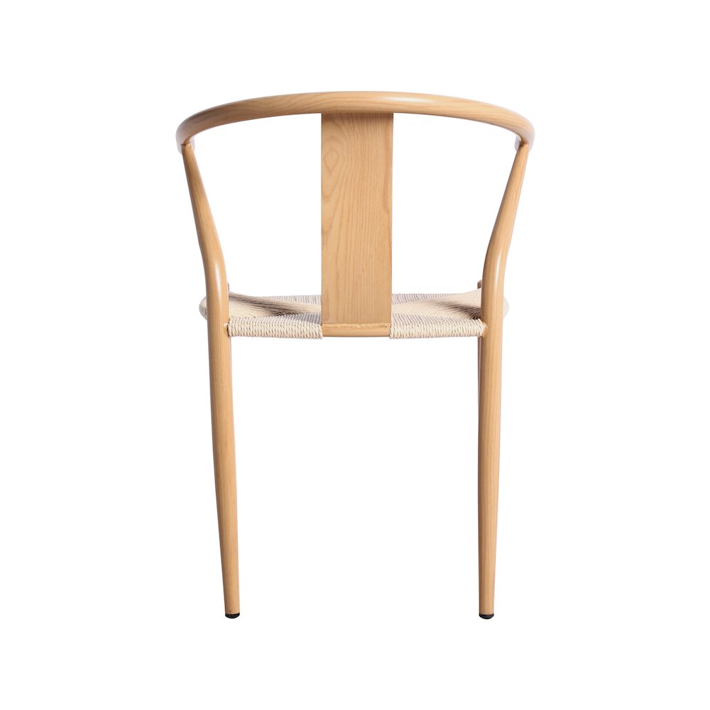 Beck Beige Hand Woven Rope Dining Chair, Set of 2. Picture 2