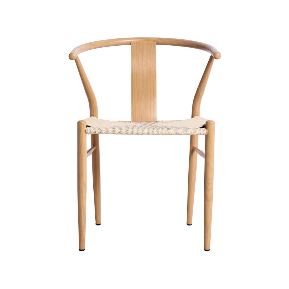 Beck Beige Hand Woven Rope Dining Chair, Set of 2. Picture 3