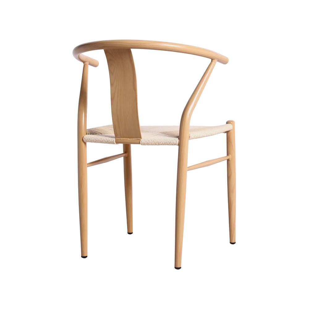 Beck Beige Hand Woven Rope Dining Chair, Set of 2. Picture 5
