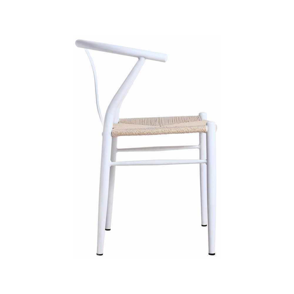 Beck Beige Hand Woven Rope Dining Chair, Set of 2. Picture 4