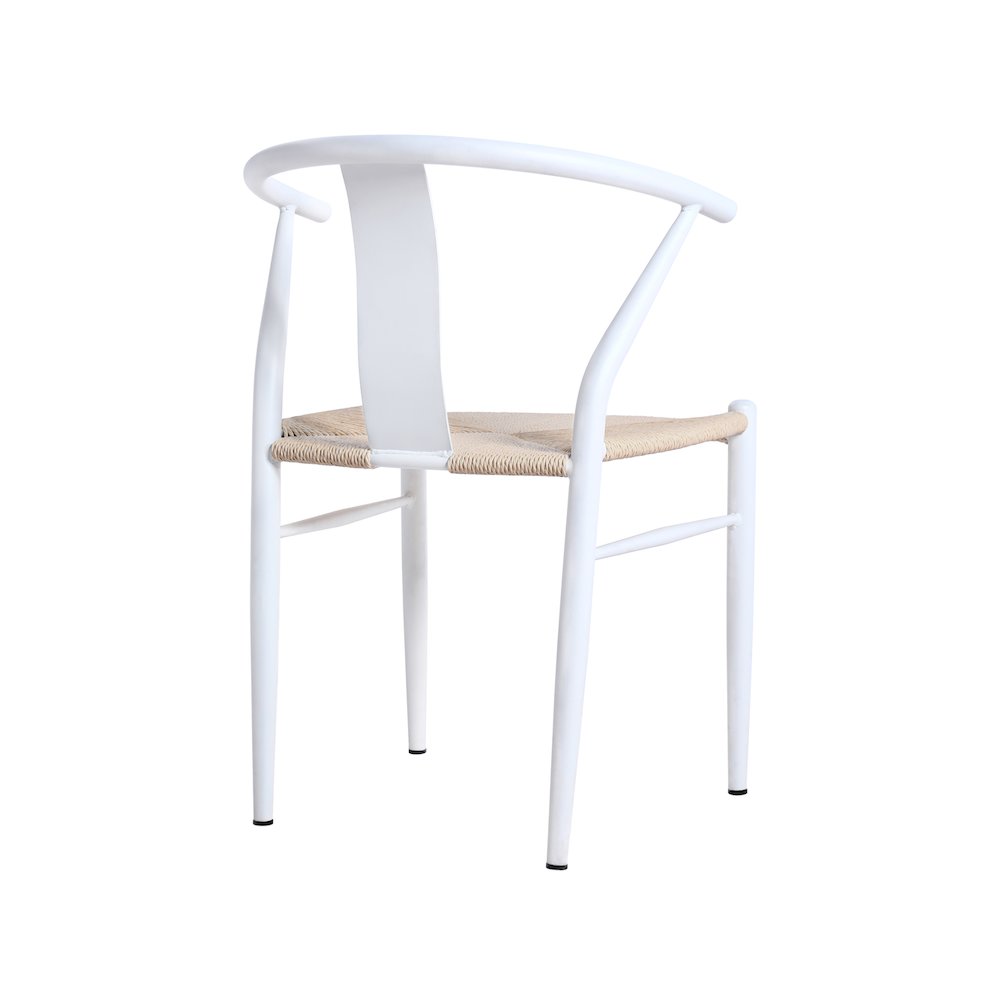 Beck Beige Hand Woven Rope Dining Chair, Set of 2. Picture 5
