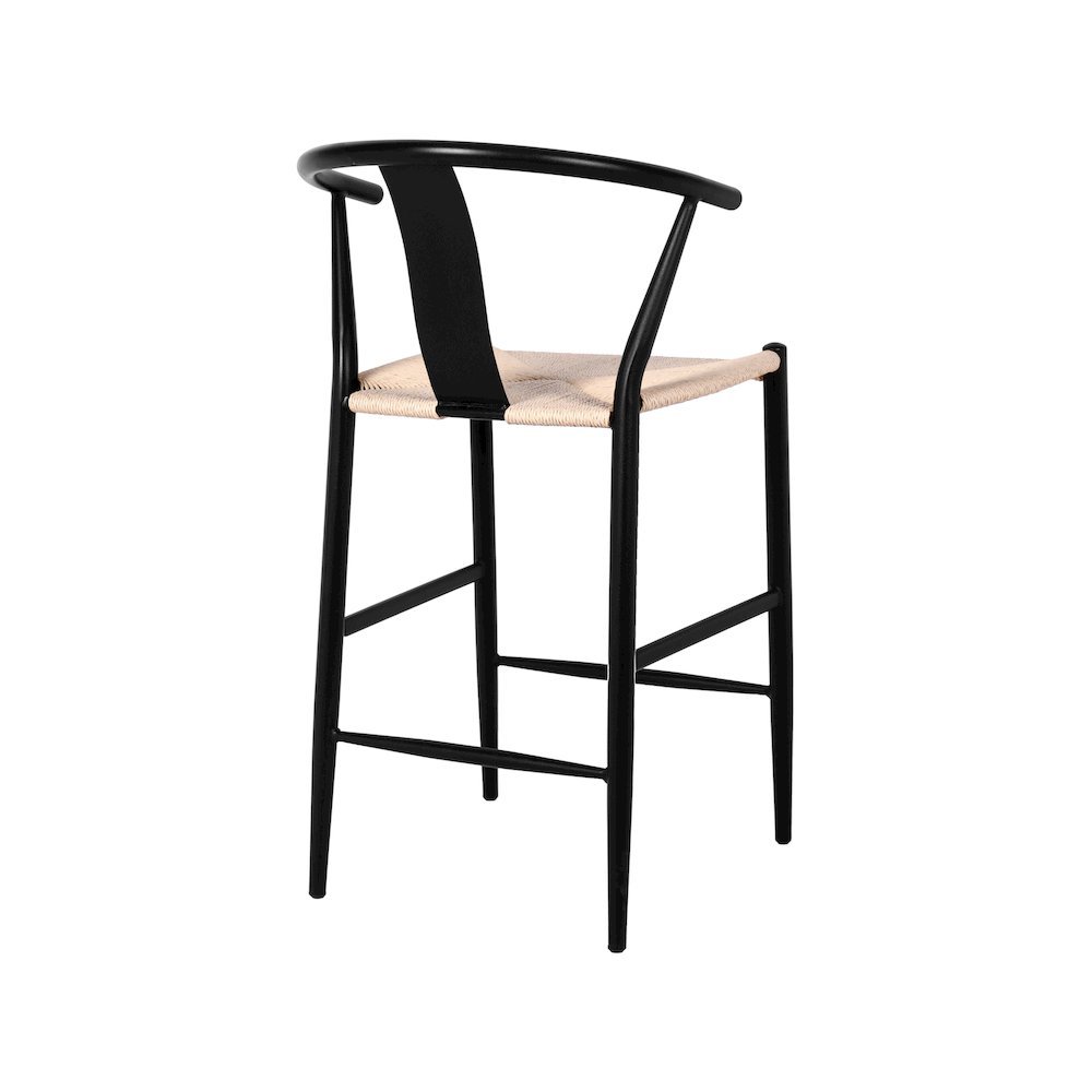 Beck Beige Hand Woven Rope Stool, Set of 2. Picture 5