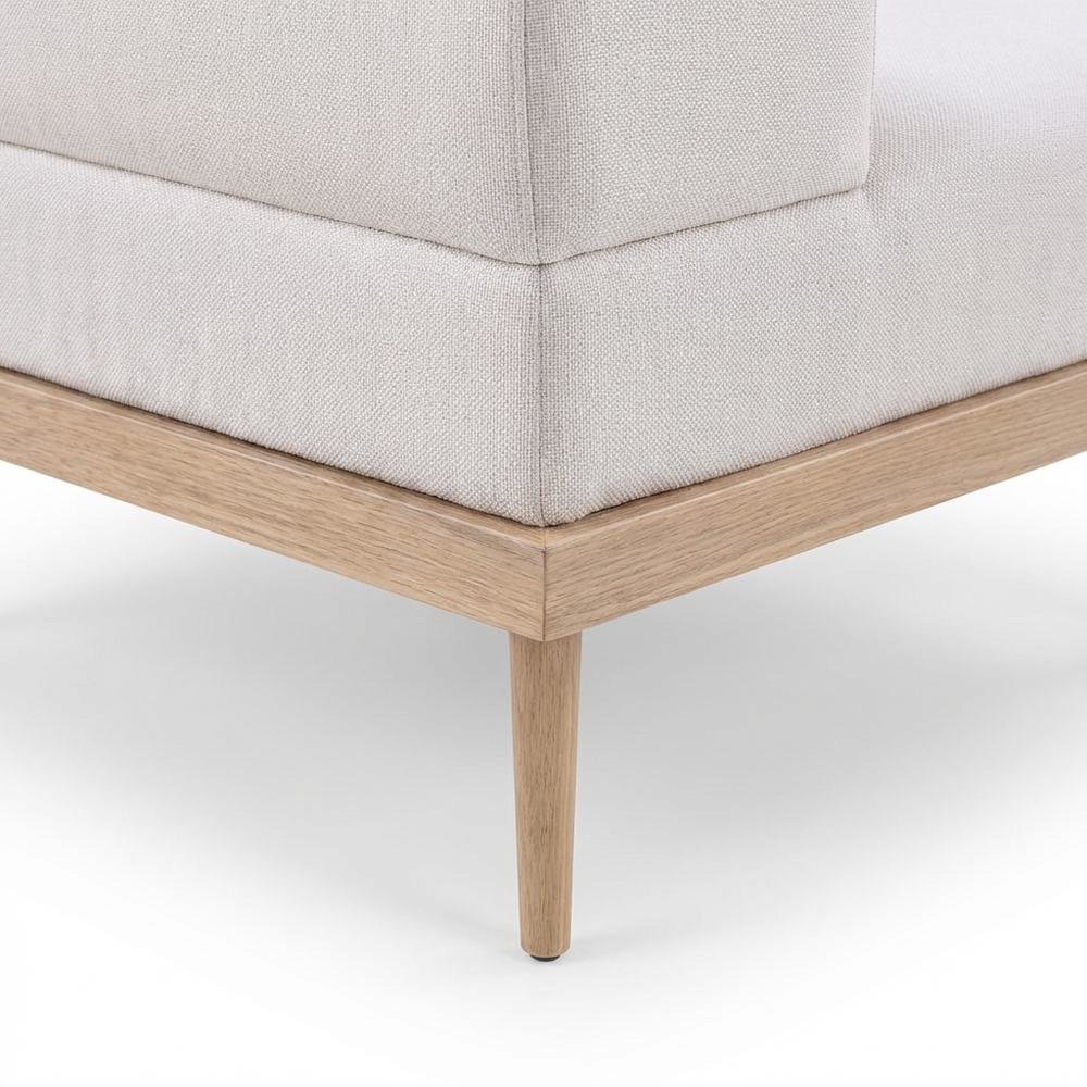 Beige Fabric Outdoor Modular Sectional, Cushioned Seats, Contemporary Style. Picture 6