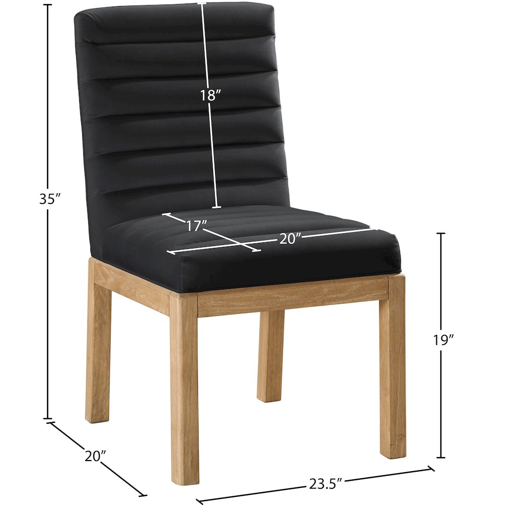 Evelyn Black Velvet Dining Chair. Picture 7