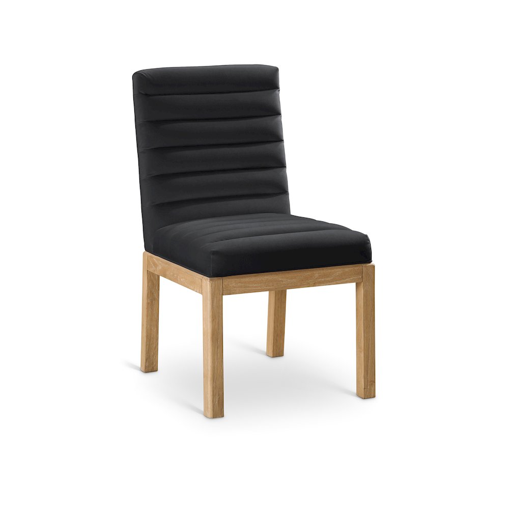 Evelyn Black Velvet Dining Chair. Picture 1
