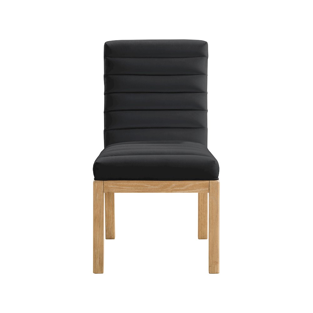 Evelyn Black Velvet Dining Chair. Picture 2