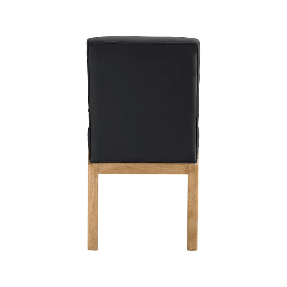 Evelyn Black Velvet Dining Chair. Picture 4