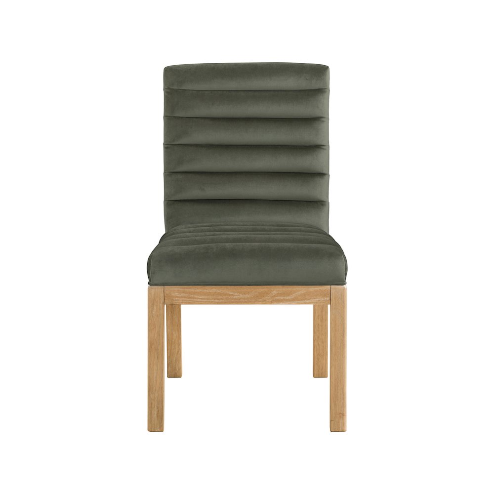 Evelyn Green Velvet Dining Chair. Picture 2